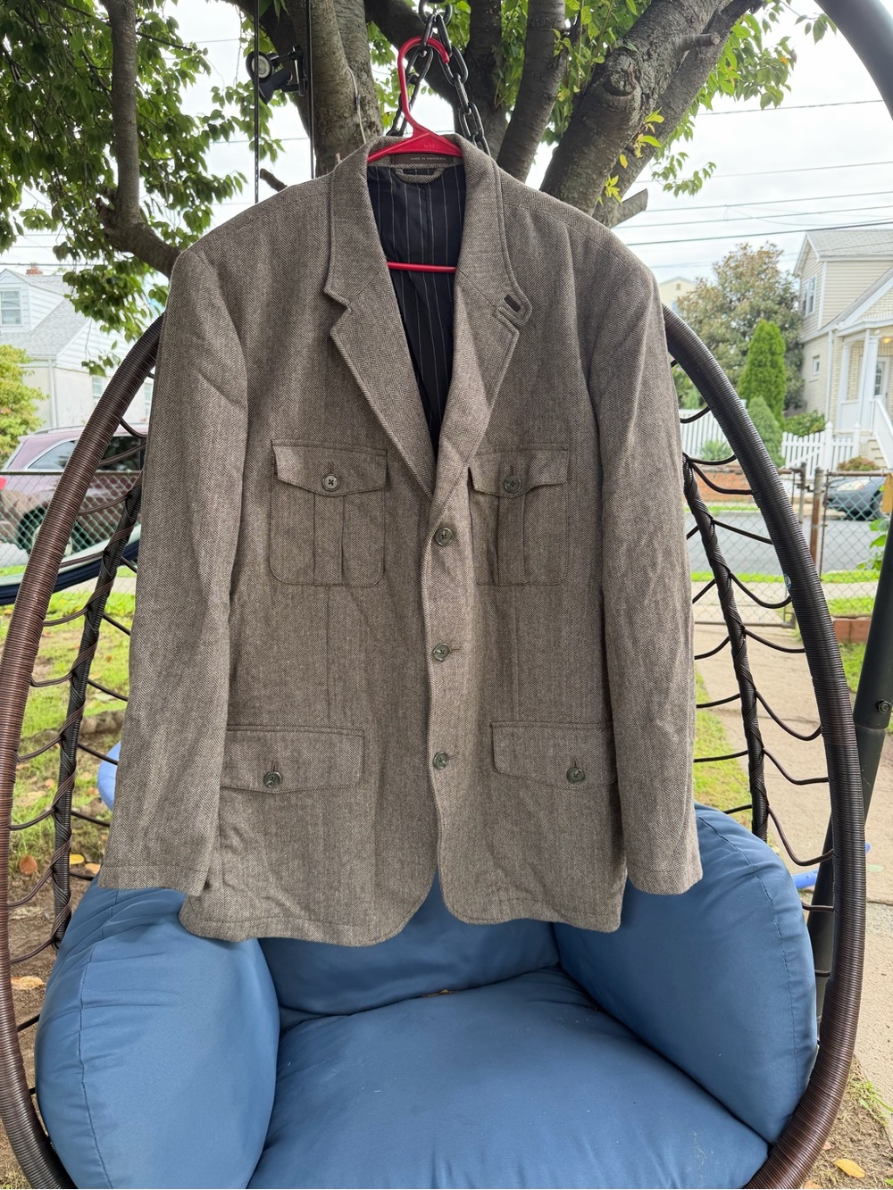 Tasso Elba Men's Taupe Field Jacket
